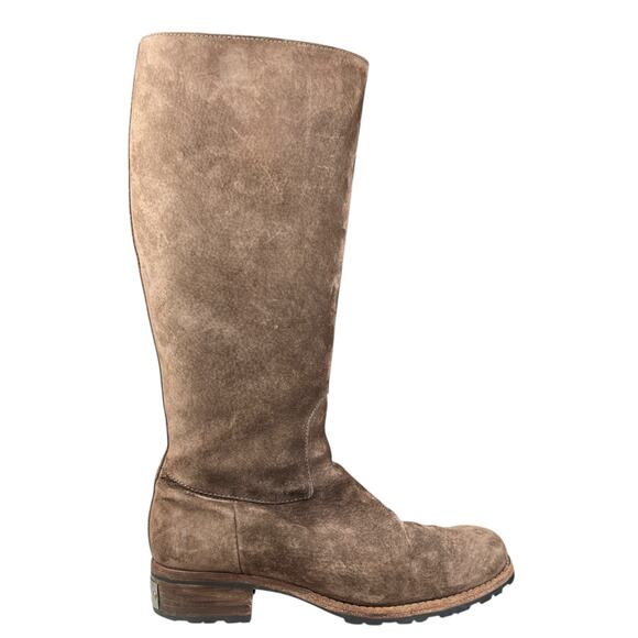 UGG Women’s Broome Brown Suede Tall Riding Boot Size US 11 - Picture 1 of 12